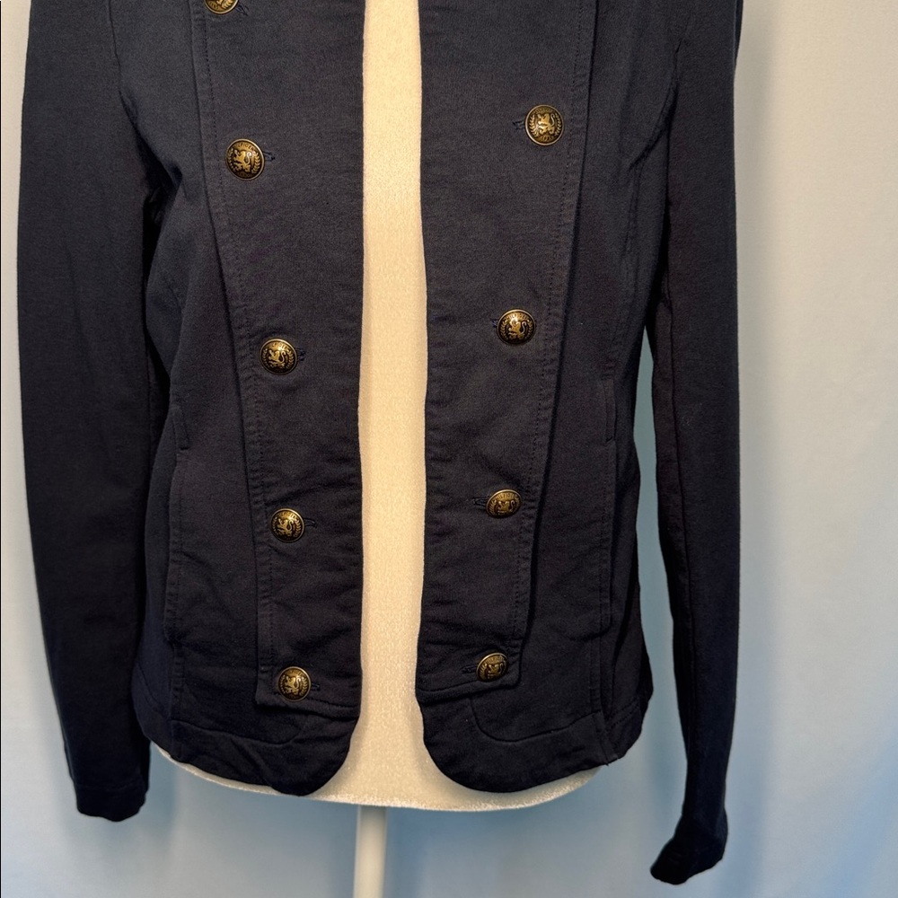 Tommy Hilfiger military-inspired band jacket in a navy blue - Picture 4 of 9